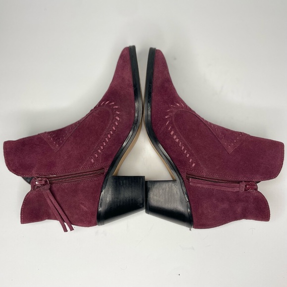 Rebecca Minkoff | Lulu | Suede Western Ankle Boots - Picture 6 of 10